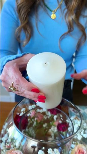 Easy Floral Centerpiece 🌸 #homedecor