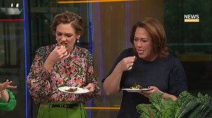Come along and harvest some delightful leafy green recipes with Alice Zaslavsky - including silverbeet pakora, blonde minestrone and a pastry-free spanakopita 🥬🍴 | News Breakfast