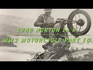 Restoring our 1940 Norton 16H WW2 motorcycle from the ground up part 10.