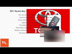 How To Reprogram A Toyota Key Fob – Add/Erase Remotes, DIY