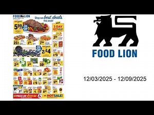 Food Lion Weekly Ad - 12/03/2025 - 12/09/2025