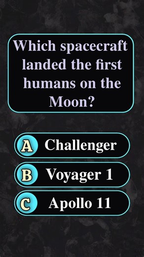 Which Spacecraft landed the first humans on the moon?