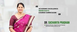 The Department of Library and Information Science at KIIT offers a curriculum aligned with the latest developments in the field, incorporating emerging subjects such as open access to scholarly communication, data analytics, library content management, marketing of information products, and citation management tools. Designed by the Board of Studies to meet current industry demands, the program equips students with cutting-edge knowledge and skills, fostering both academic and professional growt