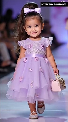 Cutest Baby Girl Supermodel Walk on Fashion Runway | Viral Baby Model Short #cute #creativekids