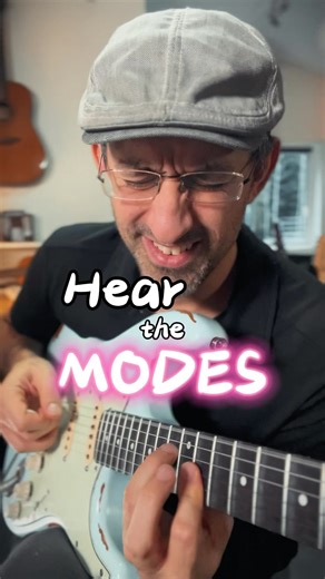 4.6K views · 729 reactions | Hear the difference between the 7 modes - simplified method! #modes #musictheory #guitarlesson #ad /Kris Guitar used: Vintage® ICON V6 | GMC Guitar Lessons | Facebook