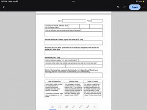Name: Period:According to Thomas Jefferson, what are the Nat... | Filo