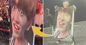 SEVENTEEN's Seungkwan Waved Around A Blanket With Joshua's Derp Face On It, And Joshua Had The Best Reaction