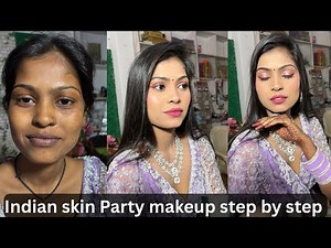 Affordable Party Makeup Tutorial for Indian Dusky Skin | Beginner Friendly Glam Look 2025