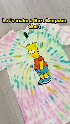 Revamped Bart Simpson Tie-Dye Shirt Launch