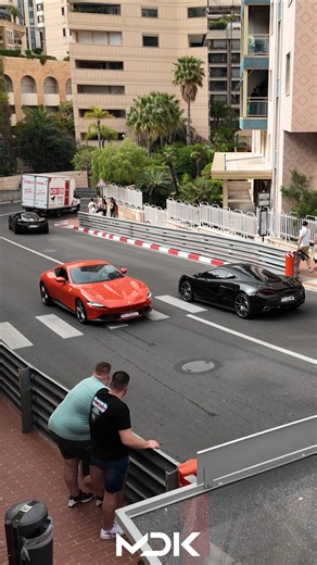 2X McLaren 570S & Ferrari Roma at the Fairmont Hairpin in Monaco!