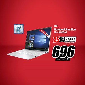 223K views · 387 reactions | Non lasciatevi sfuggire HP Notebook Pavilion 15-ck001nl, in offerta grazie alla Computer Mania fino al 6 maggio.  Potrete inoltre usufruire del tasso zero in 10, 20 o 25 rate! | MediaWorld | Facebook