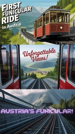 First Funicular Ride in Graz Austria| Stunning city views from Schlossbergbahn #youtubeshorts #hype