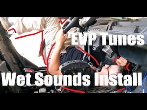 Commander OEM Wet Sounds Radio install with Subwoofer.
