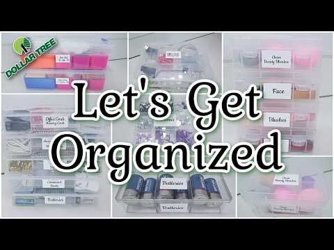 Dollar Tree Storage Case Organization Ideas ~ Dollar Tree Organization Hacks