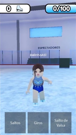 Patinando no Gelo no Roblox ⛸️ #jogosonline #roblox #patinaçãonogelo