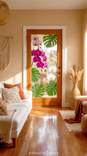 I need one of these floral epoxy doors in my house right now! Elevate your interior design with these breathtaking custom doors and floors featuring vibrant flowers preserved in crystal-clear epoxy resin. These stunning botanical home decor pieces act as functional art, bringing a touch of nature and high-gloss luxury to any modern living space. #homedecor #interiordesign #resinart