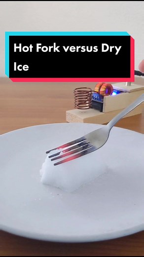 Experiment: Hot Fork vs. Dry Ice - Cooking Ice Sounds Like Screaming