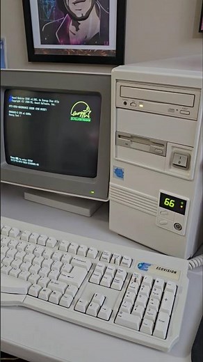 DOS 6.2 startup sound 💾 - #relaxing #90s #nostalgia