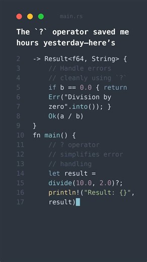 Write cleaner Rust code with this tiny change 🤯 #shorts #rusttutorial #viral