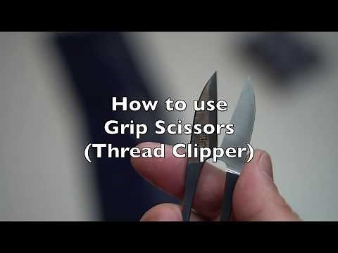 How to use The Grip Scissors | for Sashiko Stitching Tips.