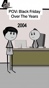 6K views · 93 reactions | POV: Black Friday Over The Years -Audio credit: @Christian Maldonado #manager #customerservice #corporate #viral #usa #worklife #corporatelife #work #funnymemes #usareels #funnyreels #funnyvideos #reelsfacebook #animation #funny #relatable #finance #jobs #america #hospital #jokes #humor #darkhumor #animationmeme #employmentopportunities #employment #everyone #foryou #office #HappyThanksgiving | Animations2D | Facebook