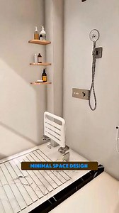 Timeless Minimal Shower Room Design 🚿✨ A modern, clutter-free shower room that blends elegance with smart functionality. Featuring recessed wall niches, a slim rain shower with ambient light, lowered shower flooring for easy water control, and a double-drainage system for hassle-free use. The half-height wall with glass panel ensures perfect wet-dry separation while keeping the space bright, clean, and visually refined. Designed for durability, easy maintenance, and a truly timeless aesthetic.