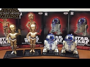 star wars world collectible figure premium c-3po r2-d2 a new hope ver the force awakens ver review