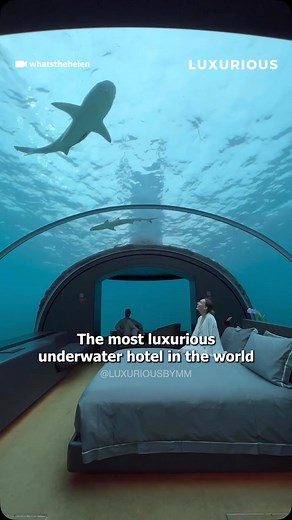 Luxurious on Instagram: "The Muraka is the world’s first and luxurious underwater hotel, located in the breathtaking Maldives! Its two-story structure boasts expansive bedrooms, a sun deck, and an infinity pool on the upper level. Meanwhile, the lower level sits submerged over 16 feet below sea level, providing stunning ocean views. Exclusive privileges await, including dedicated butler and culinary services, complimentary access to jet skis, indulgent massage and spa treatments on demand, and b