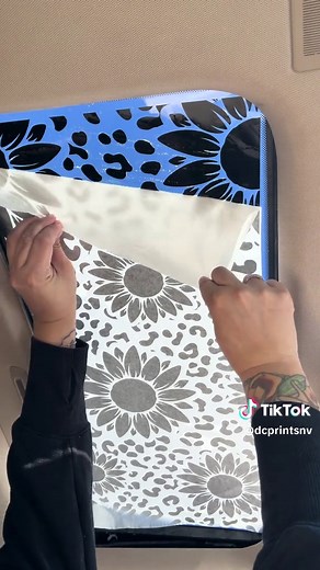 Custom Sunroof Decals: Sunflowers and Cheetah Print