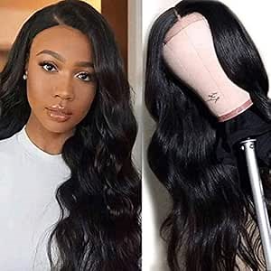 360 Lace Frontal Wig Human Hair Wavy 130% Density Human Hair Wigs with Baby Hair Curly Virgin Brazilian Human Hair Wig for Black Women Body Wave 360 Full Lace Wig Human Hair 9A 360 Wig Wavy 20"