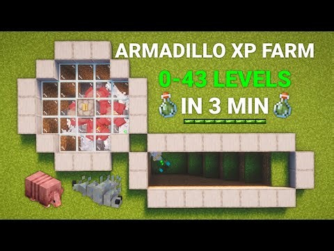 Minecraft EASY ARMADILLO XP FARM 1.21.11 | 0 - 43 Levels in 3 Minutes!