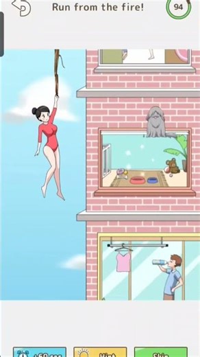 fire in house help the girl #games #gameplay