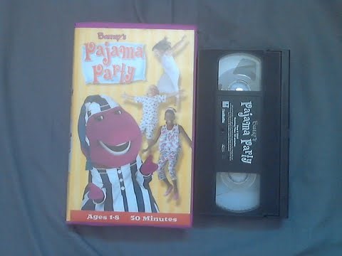 Barney's Pajama Party 2001 VHS