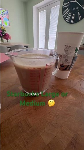 Starbucks Large vs Medium 🤔 #shorts #viral #starbucks