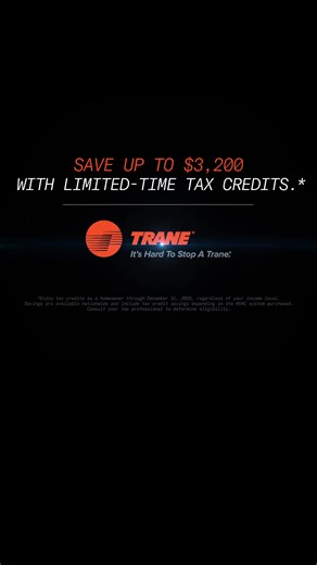 Upgrade to a Trane heat pump system and enjoy up to $3,200 in tax credits. Incentives end soon. | Trane | Facebook