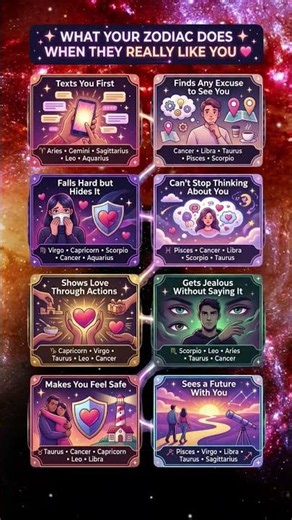 What Your Zodiac Sign Does When They Really Like You?