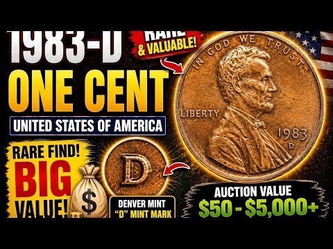 🔥 1983-D Lincoln One Cent USA Coin Value – Is This Rare Penny Worth Big Money?