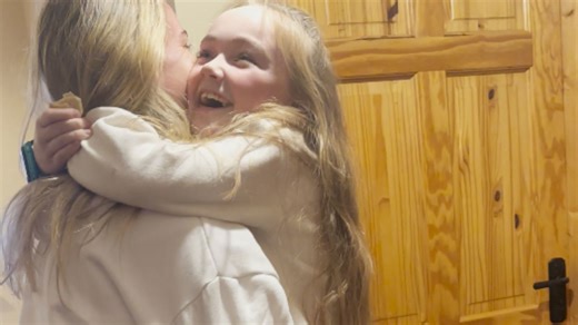 Aunt reunites with nieces after a year-long separation heartfelt reaction