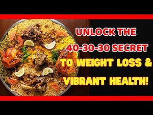 Zone Diet 101: Unlock the 40-30-30 Secret to Weight Loss & Vibrant Health! Healthy Start