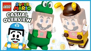 Frog suit & bee suit (71392, 71393) LEGO Super Mario overview!