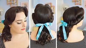 Here's a fun little quick vid: Belle's Town Hair from Beauty and the Beast for Le Keux Vintage Salon & Cosmetics! | Diablo Rose - Pin Up Model