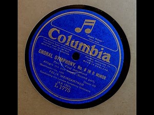 Beethoven 9th Symphony - Felix Weingartner - 1926 - 1 of 16