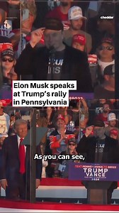 Elon Musk took the stage at Donald Trump’s rally in Butler, Pennsylvania, three months after an assassination attempt on the former president, where he voiced his strong support for the Republican candidate and urged people to register to vote. | Cheddar Gadgets