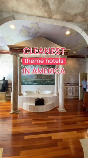 CLEANEST theme hotels we’ve been to? This has been a big request so I decided to share our top 4. Any guesses to what the number one is? Or any you think I should add to the list? 🤔 #themehotel #uniquehotels #uniquetravel | A Pretty Cool Hotel Tour