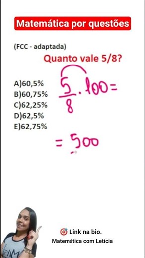 Matemática básica na prática para concursos. #matematica #concursospúblicos