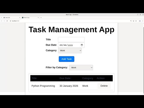 React JS Typescript Task Management
