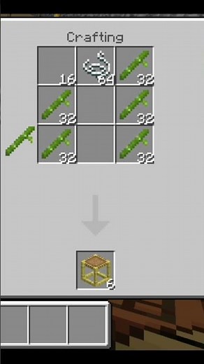 how to craft scaffolding in #minecraft