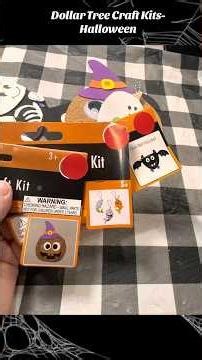 Dollar Tree Halloween Craft Kit Challenge