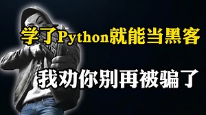 学了Python就能当黑客？我劝你千万别再被骗了！_哔哩哔哩_bilibili