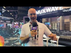 InfoComm 2023: HOLOSCAPE Features Muxwave Transparent Mesh dvLED "Display" Mounted on Glass
